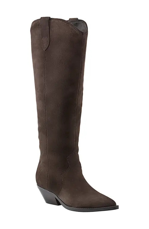 Marc Fisher LTD Ander Knee High Boot in Dark Brown at Nordstrom, Size 5.5 | Nordstrom