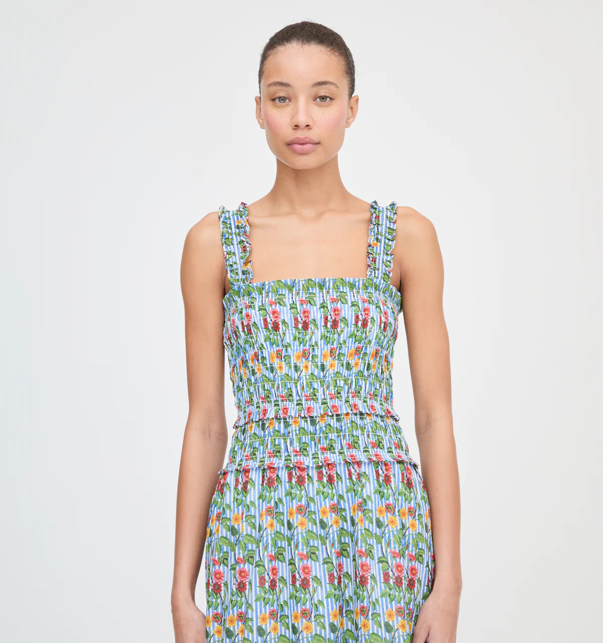The Azalea Maxi Nap Dress - Chocolate Gingham | Hill House Home US