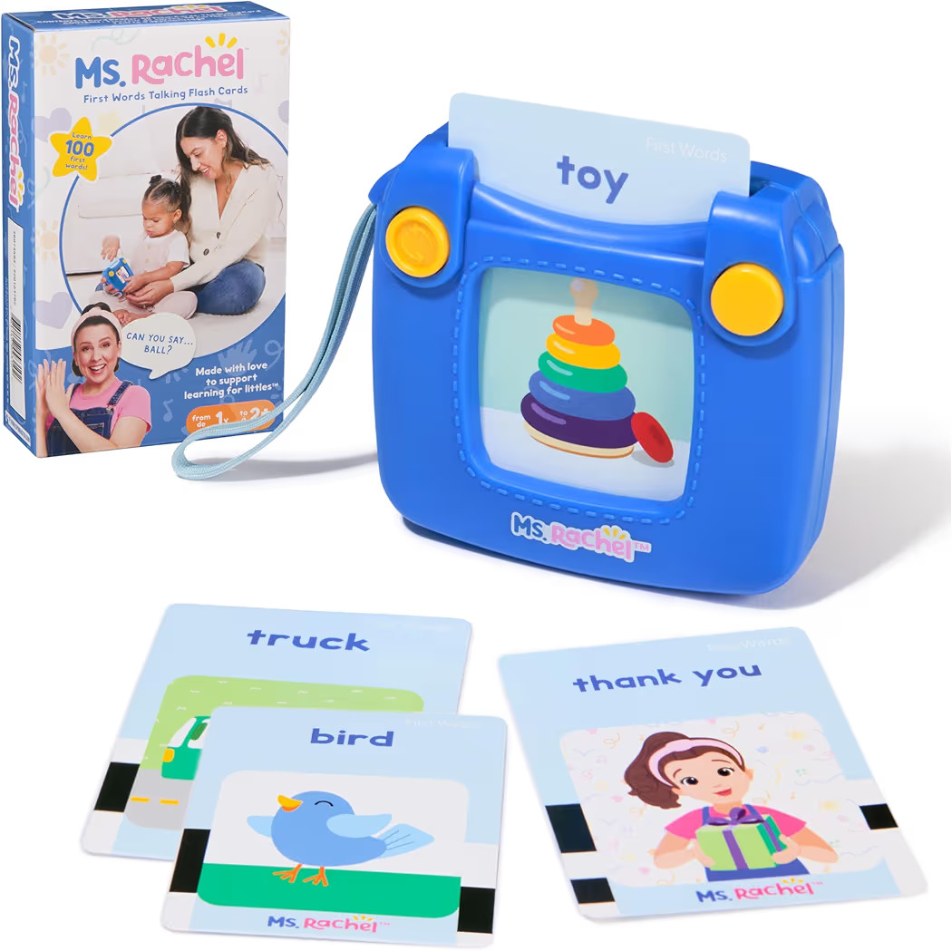 Ms. Rachel Official First Words Talking Flash Cards with Electronic Reader, 100 Words, Educationa... | Amazon (US)
