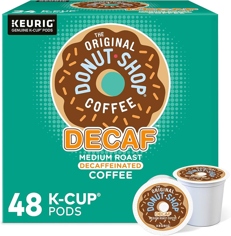 The Original Donut Shop Decaf Keurig Single-Serve K-Cup Pods, Medium Roast Coffee, 48 Count | Amazon (US)