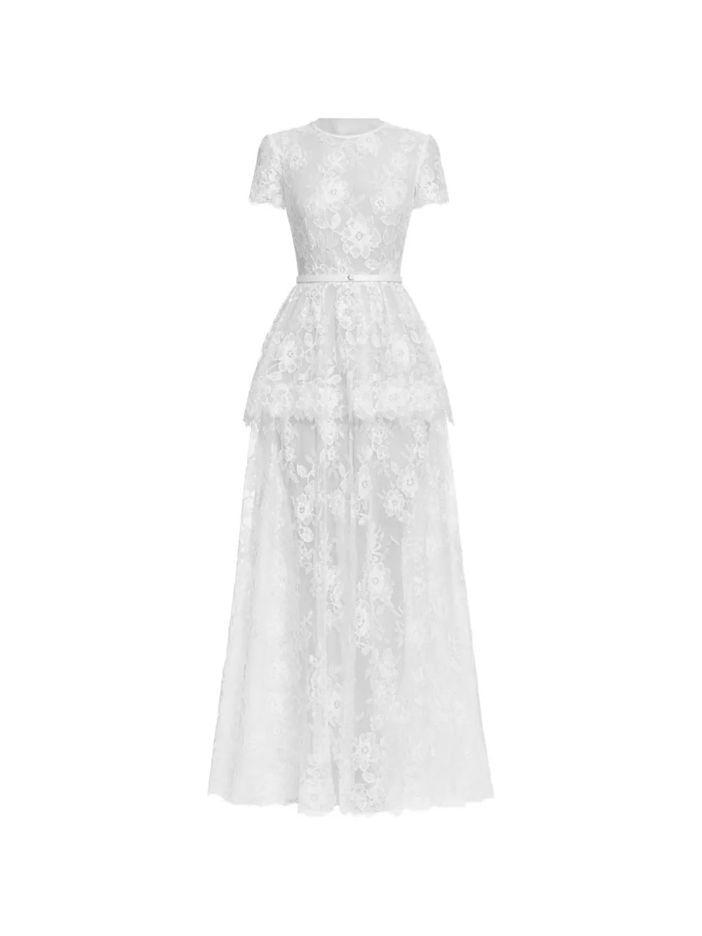 lace tiered maxi dress | Farfetch Global