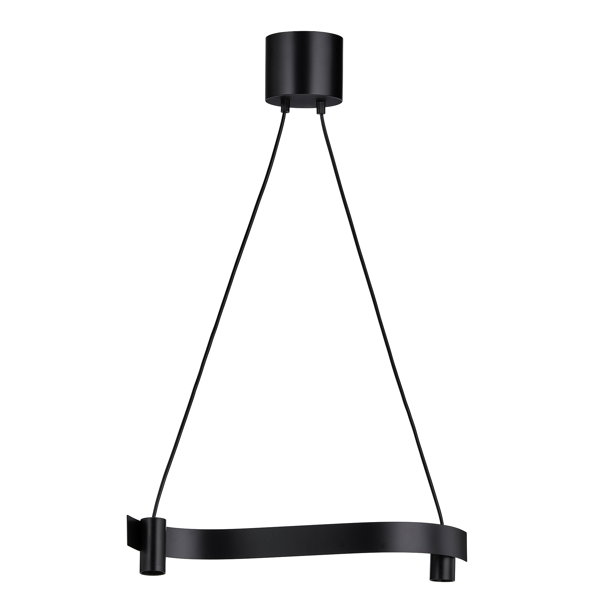 ACKJA Pendant lamp, wave shaped/black, 24 " | IKEA US