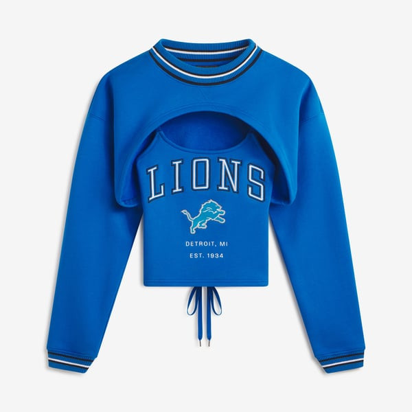 Detroit Lions Off Season x NFL Women's Fleece Shrug Cami - Blue | Fanatics