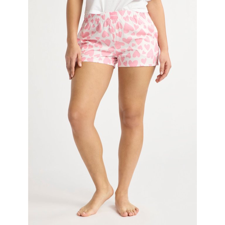 Joyspun Women's and Women’s Plus Woven Pajama Boxer Shorts, Sizes XS to 3X - Walmart.com | Walmart (US)