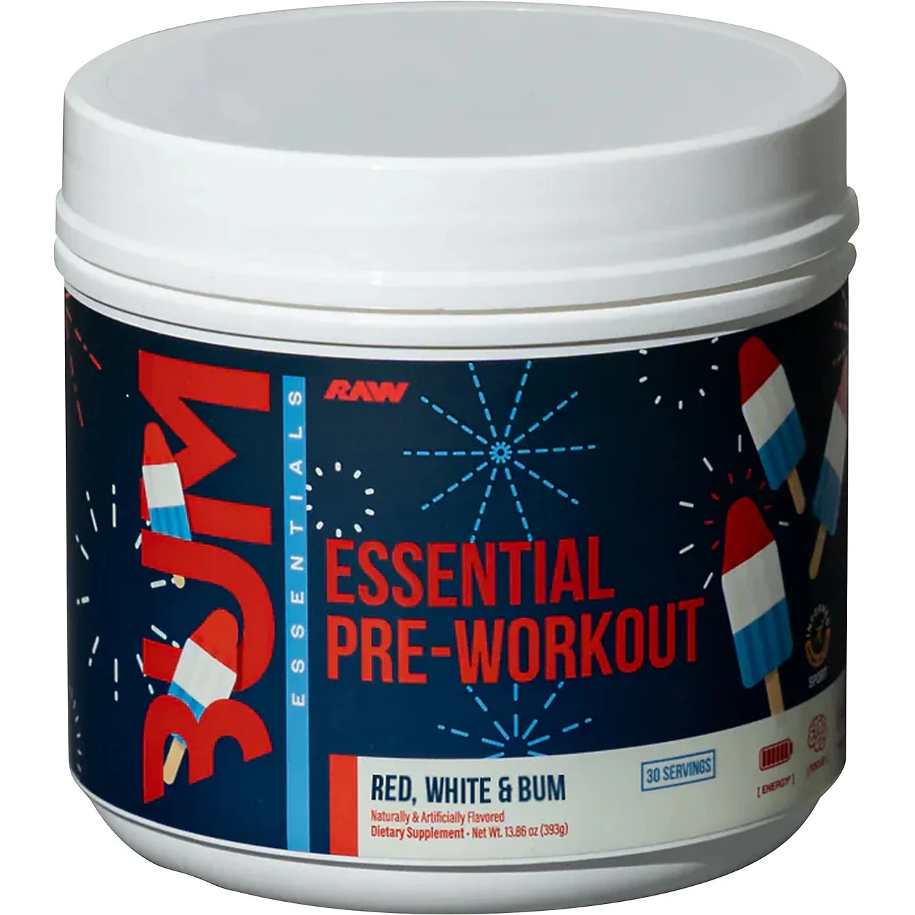 RAW CBUM Series Essential Pre-Workout - 30 servings | Academy Sports + Outdoors