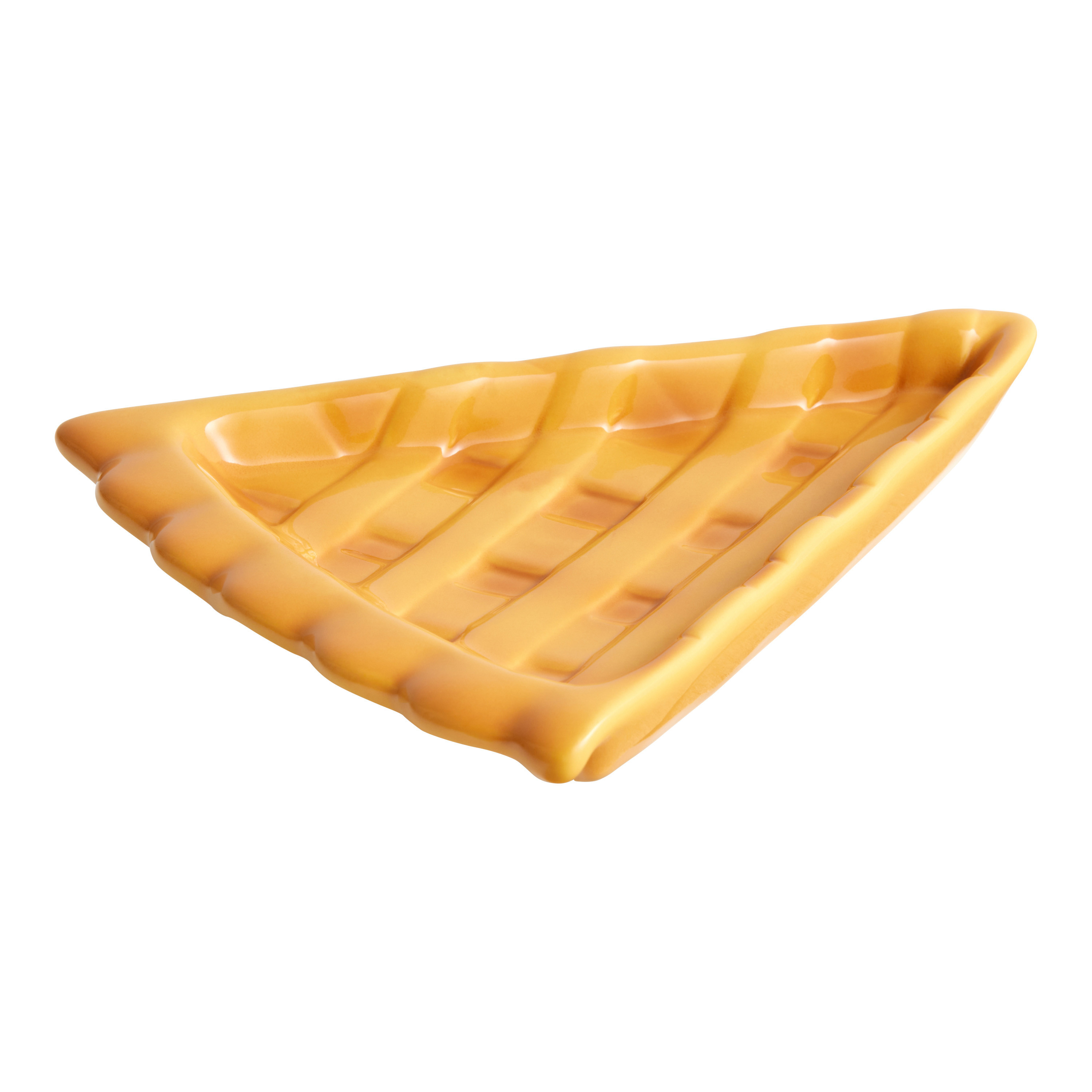 Hand Painted Ceramic Pie Slice Figural Spoon Rest | World Market