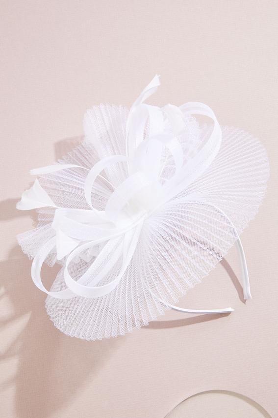 Crinkle Bow Feather Fascinator | Cato Fashions