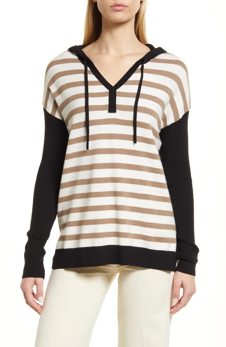Long Sleeve Colorblock Hoodie Sweater | Nordstrom