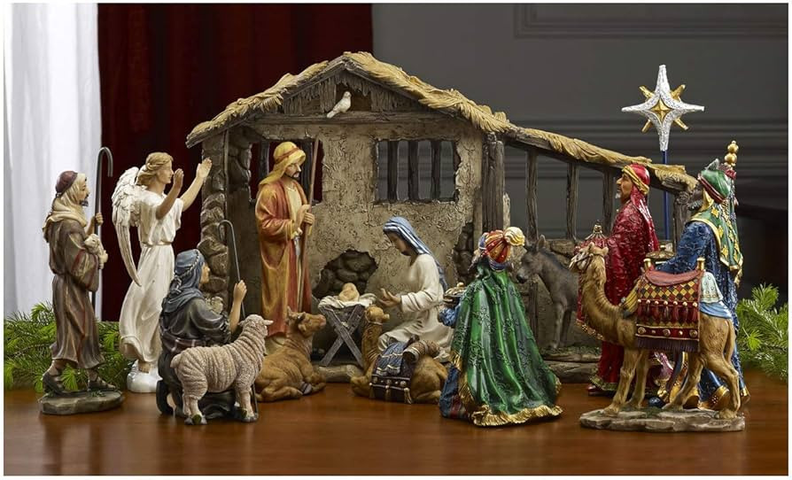 Three Kings Gifts Deluxe Edition, Nativity Scene Set & Figures, 16-Pieces, 7 inch Scale Collectio... | Amazon (US)