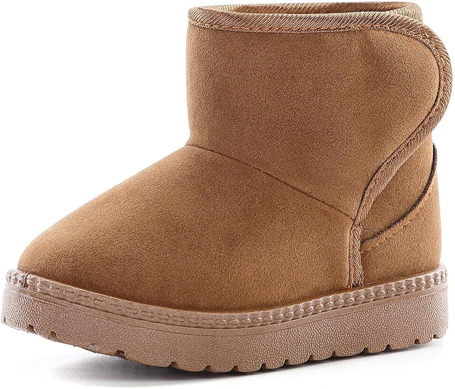 KDHAO Girls Boys Warm Winter Boots Kids Outdoor Snow Boots(Toddler/Little Kid) | Amazon (US)