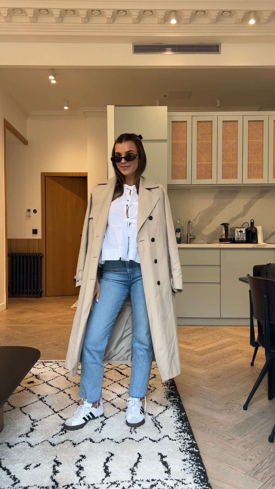 Paris outfit for day 3🤍 wearing a small in the Ganni top! 

Paris outfit inspo, spring in Paris , Paris outfits, Paris outfit idea