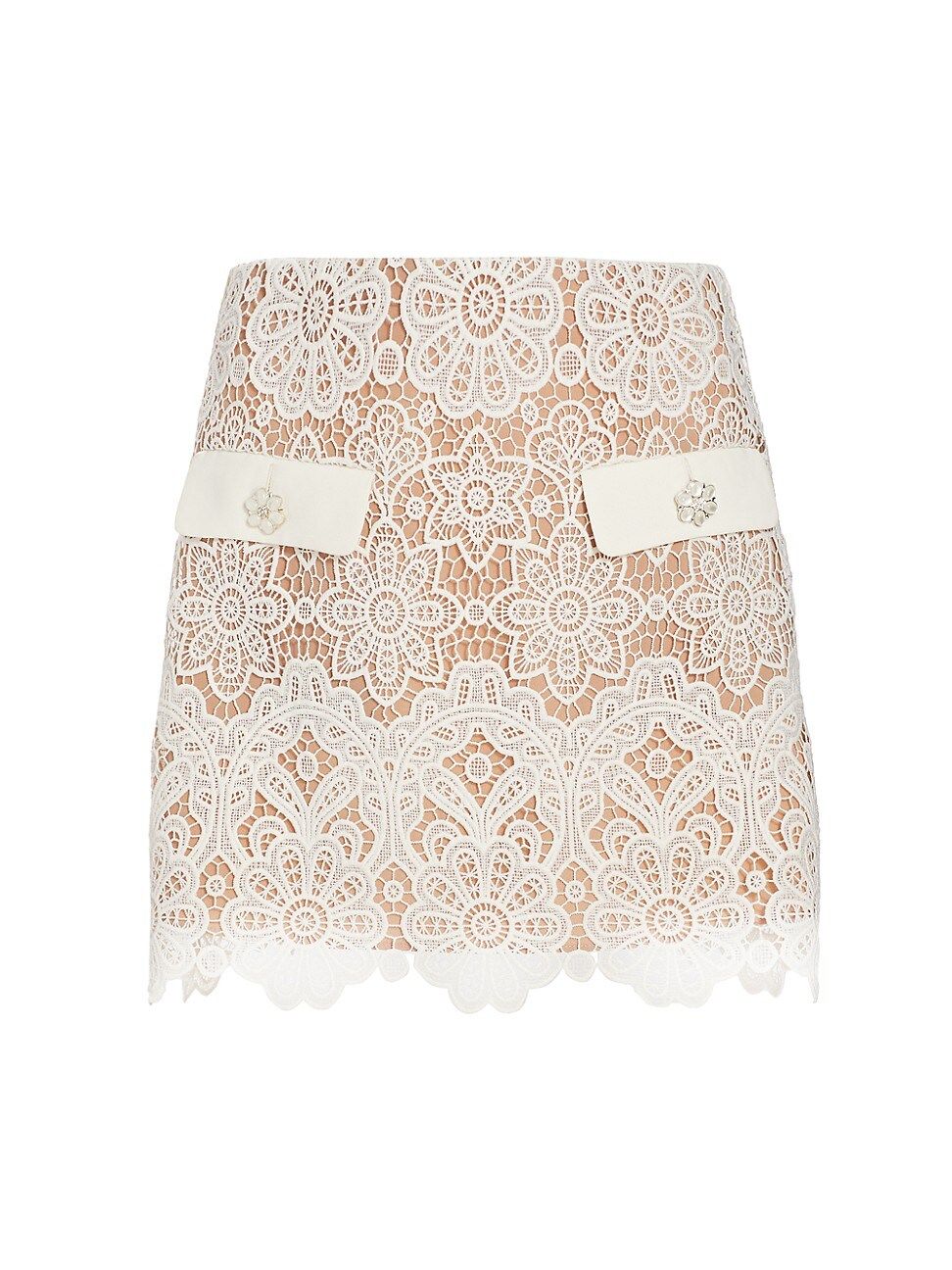 Guipure Lace Mini Skirt | Saks Fifth Avenue