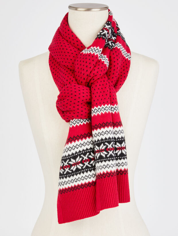 Holiday Yoke Fair Isle Jupiter Scarf | Talbots