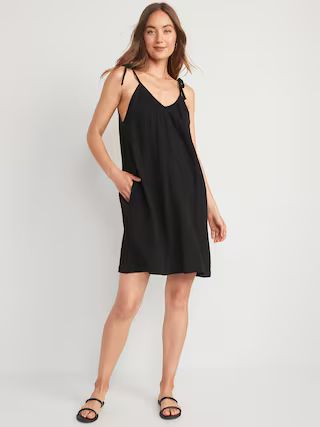 Tie-Shoulder Mini Cami Swing Dress for Women | Old Navy (US)