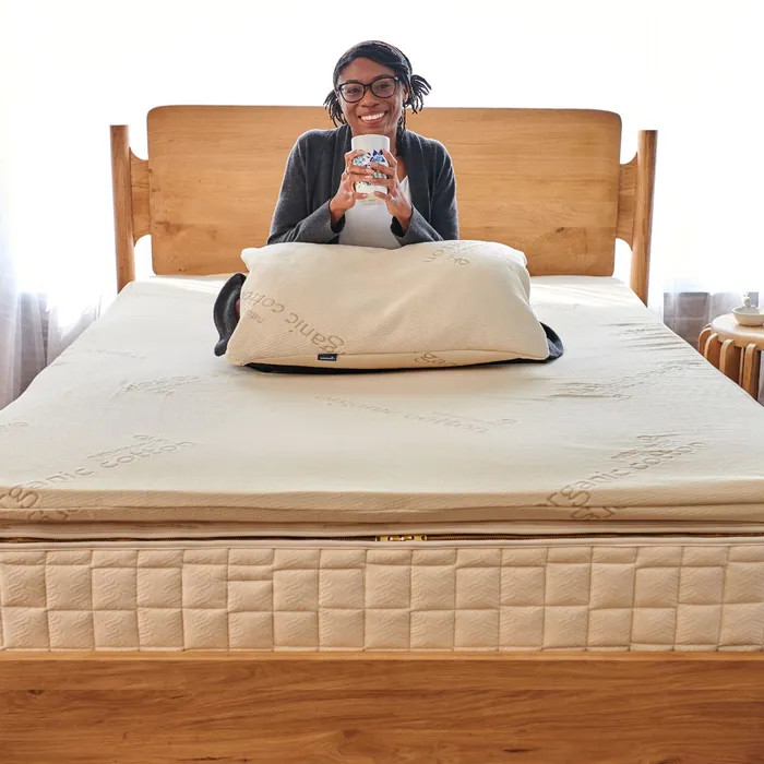 Adagio 2" Organic Latex Mattress Topper | Naturepedic | Naturepedic