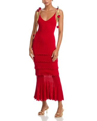 Spaghetti Strap Crochet Maxi Dress - Exclusive | Bloomingdale's (US)