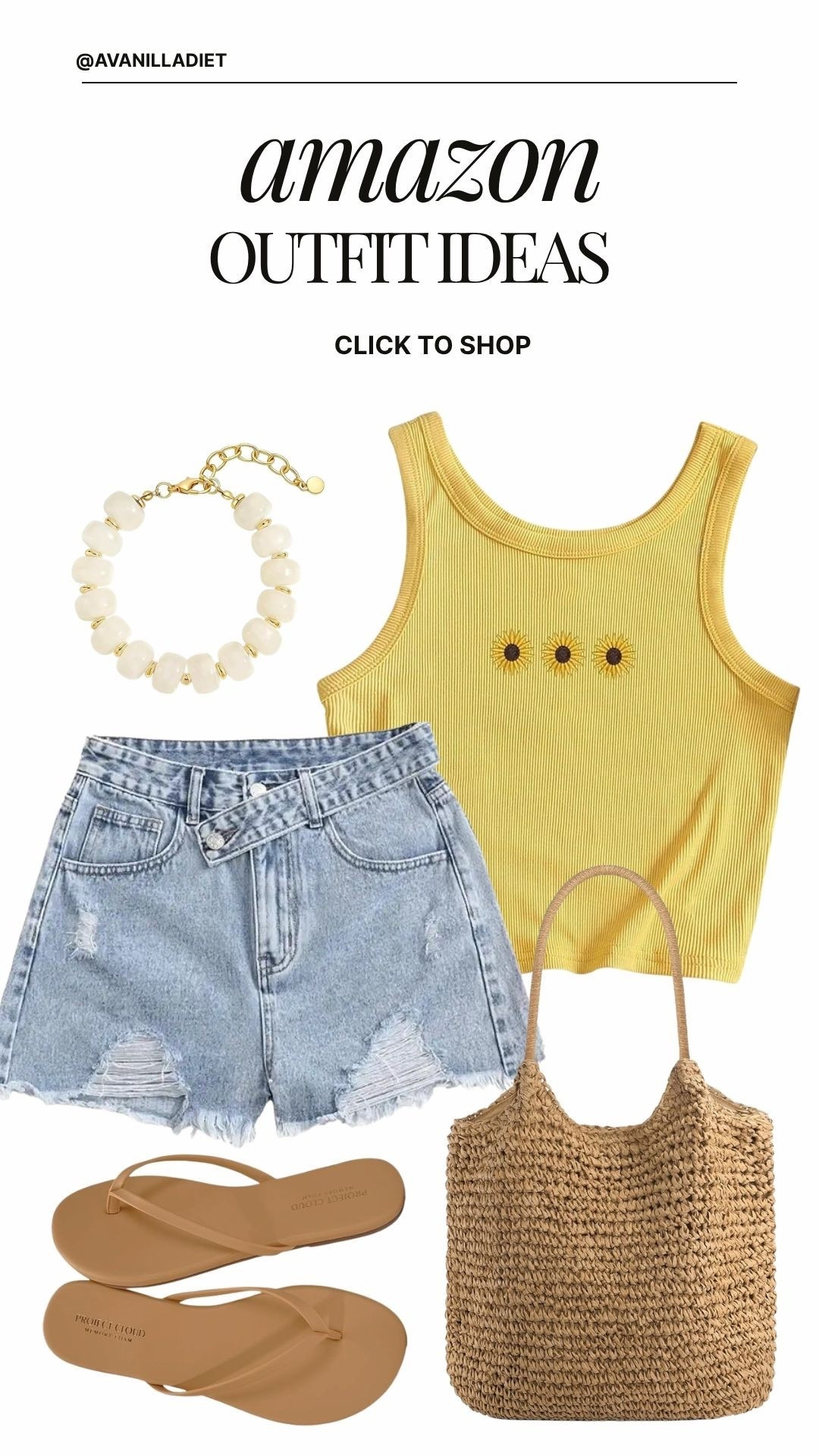 Outfit inspo! Obsessed with this casual look for spring and summer! 🌻

Spring, summer, tank, bag, flip flops, casual outfit, spring outfit, summer outfit, jean shorts, gold

#LTKgrwm #LTKPetite #LTKootd
