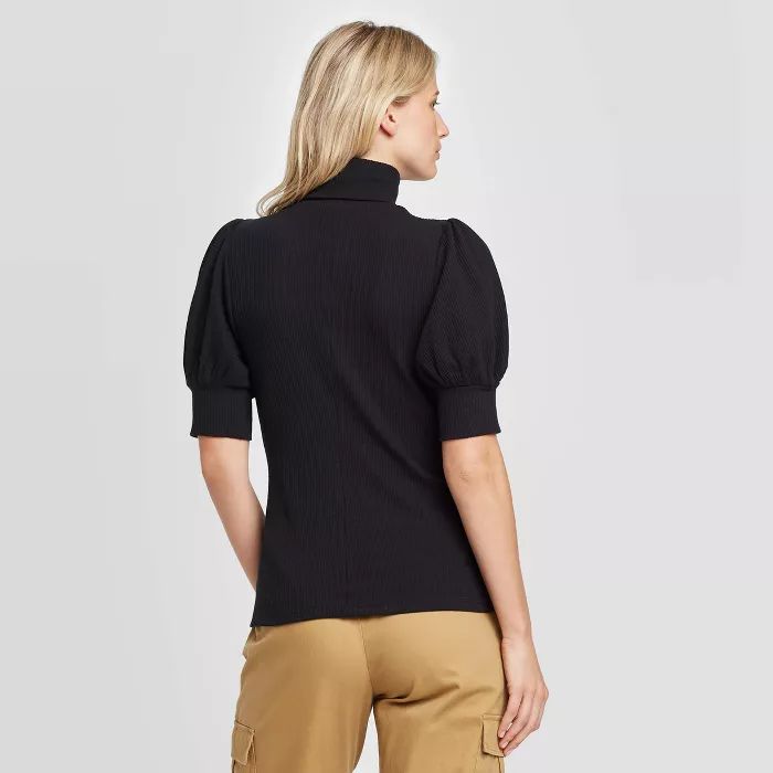 Women's Puff Elbow Sleeve Turtleneck T-Shirt - Who What Wear™ | Target