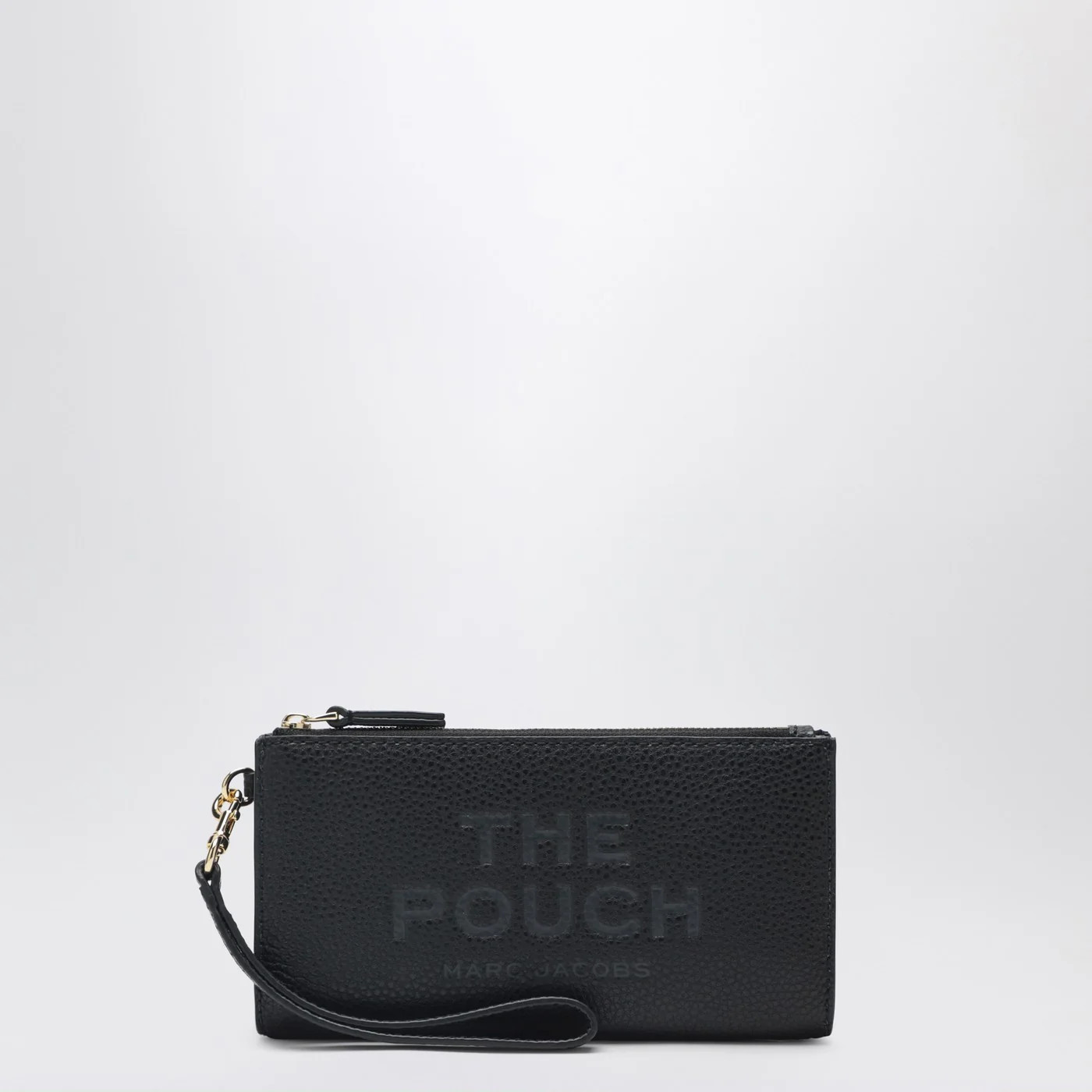 The Pouch black grained leather bag | The Double F
