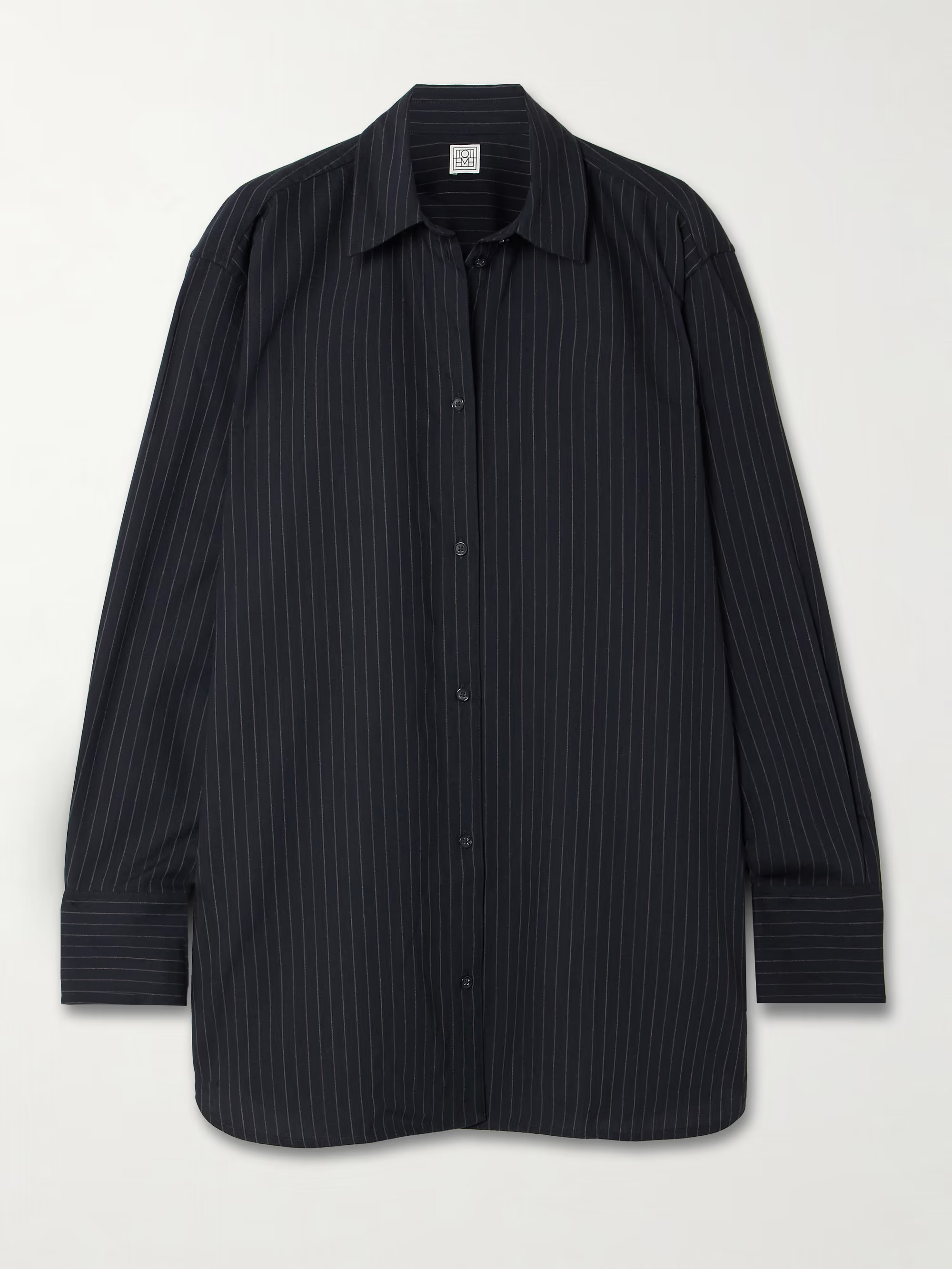 Pinstriped wool-blend shirt | NET-A-PORTER (UK & EU)