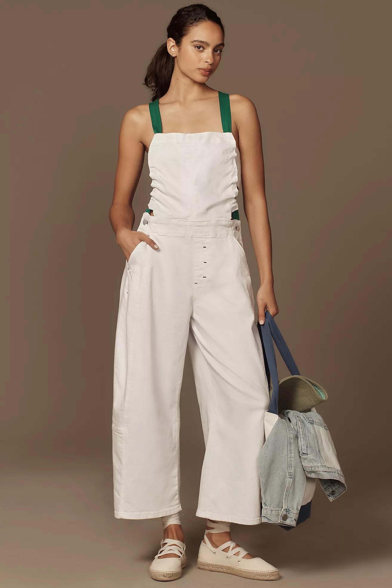Pilcro Heritage Curve Barrel Overalls | Anthropologie (US)