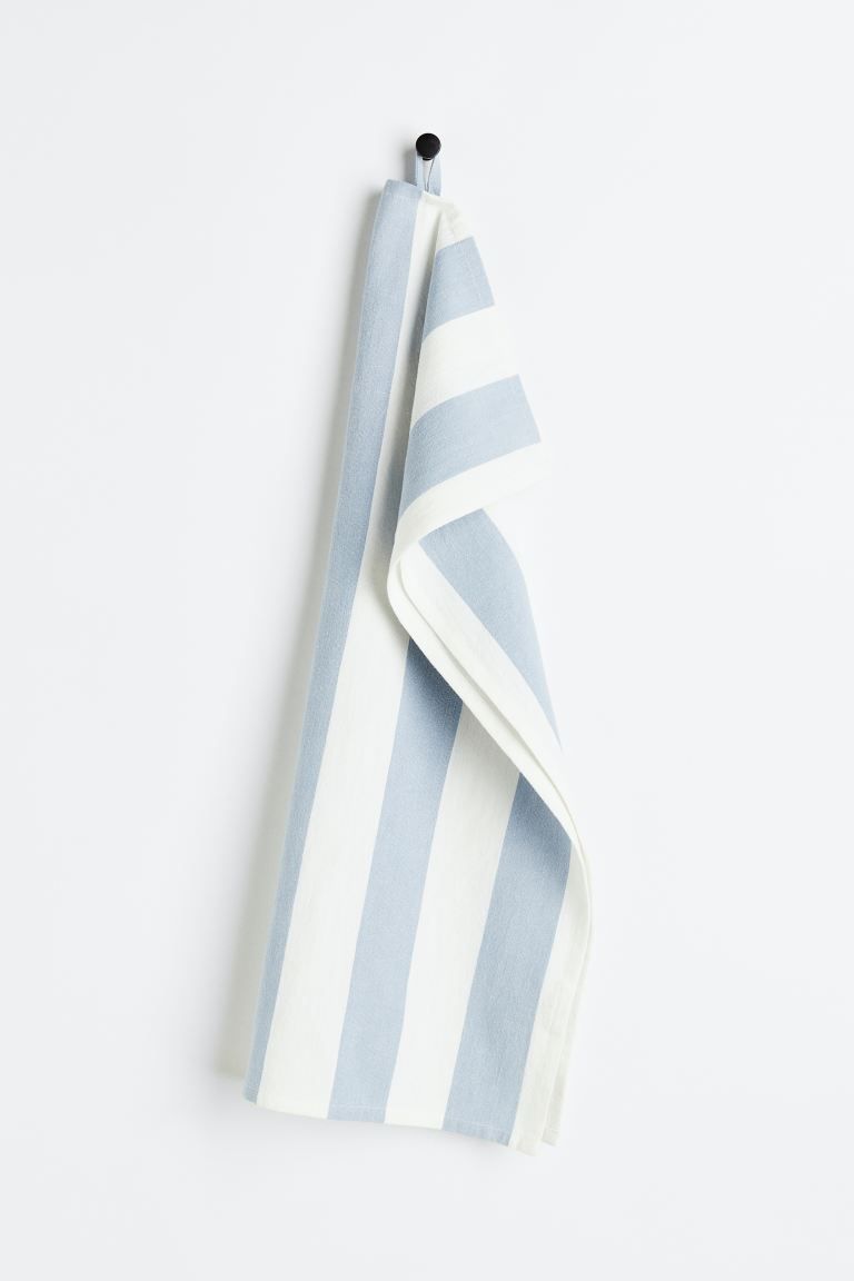 Striped Linen-blend Tea Towel | H&M (US + CA)
