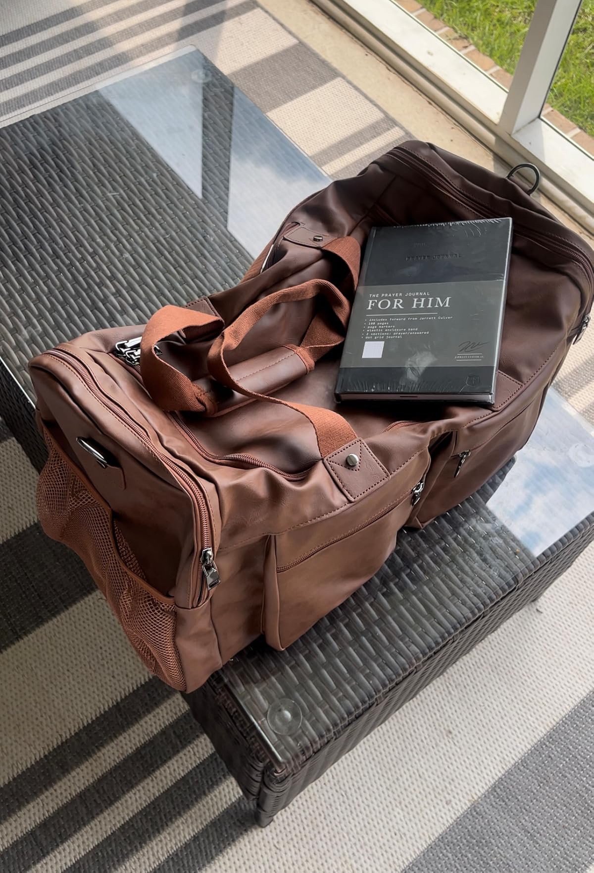 Duffel bag for men - my husband LOVES this bag I got for him when we had our baby and went to stay at the hospital. It has so much storage, including a hidden shoe compartment. Every man needs a good piece of luggage! Plus this devotional for men would be a wonderful stocking stuffer idea! 

 #LTKCyberWeek #LTKGiftGuide #LTKHoliday