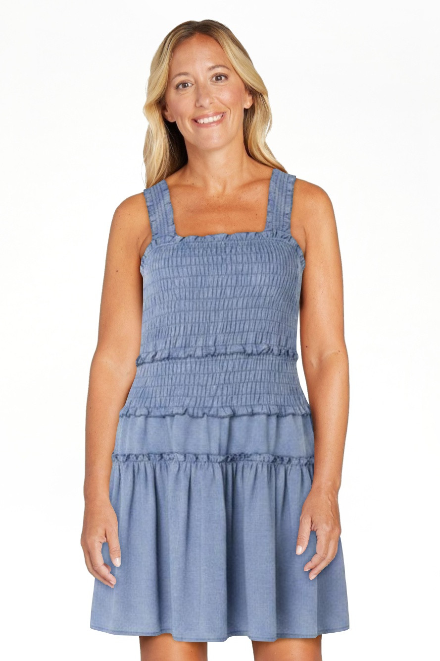 Celebrity Pink Women's and Women's Plus Smocked Ruffle Mini Dress, Size XS-4X | Walmart (US)