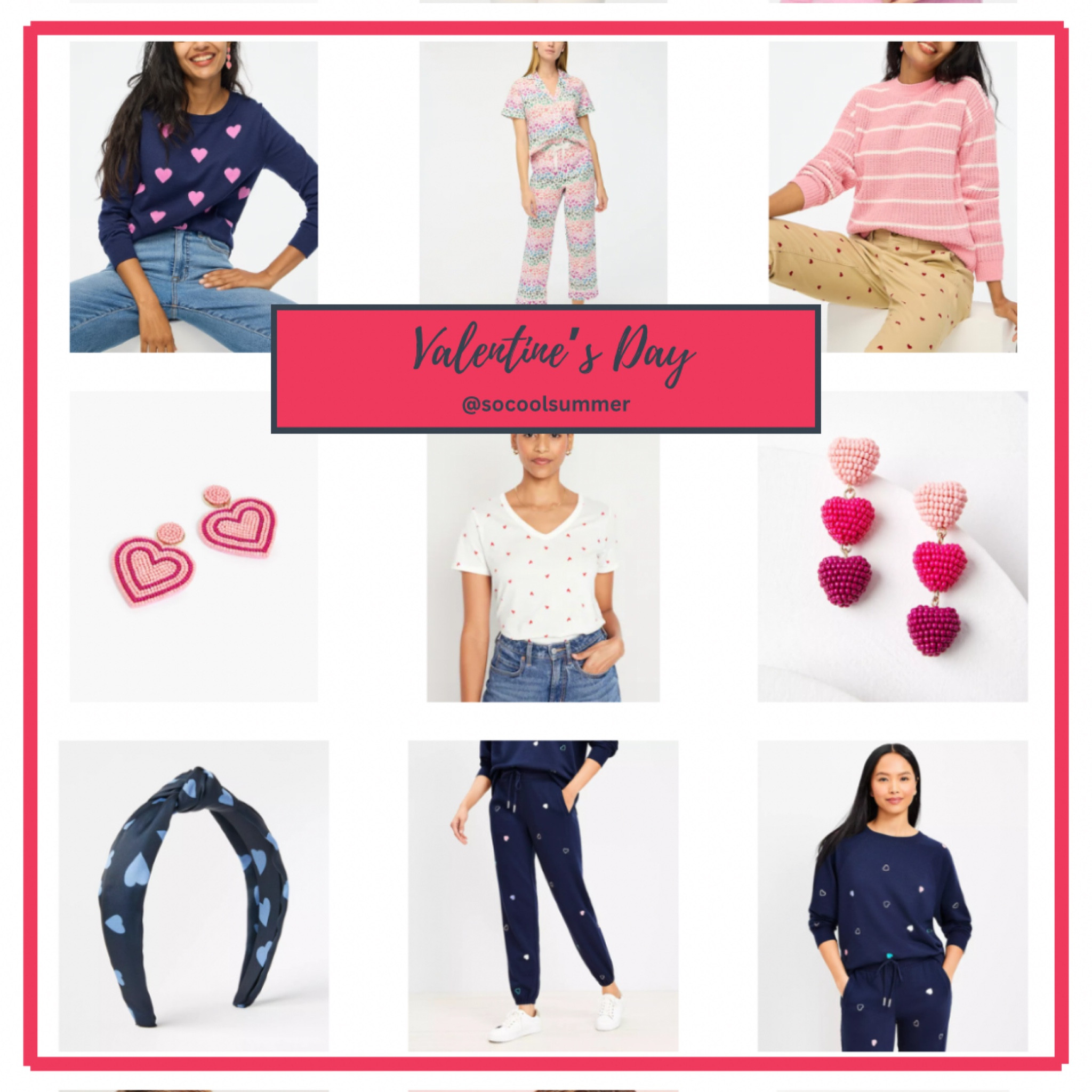 Valentine’s Day picks for summers! From J crew factory, loft, old navy, and amazonn

Hoc summer, cool summer, true summer, light summer, soft summer, blue hearts, pink hearts, red hearts