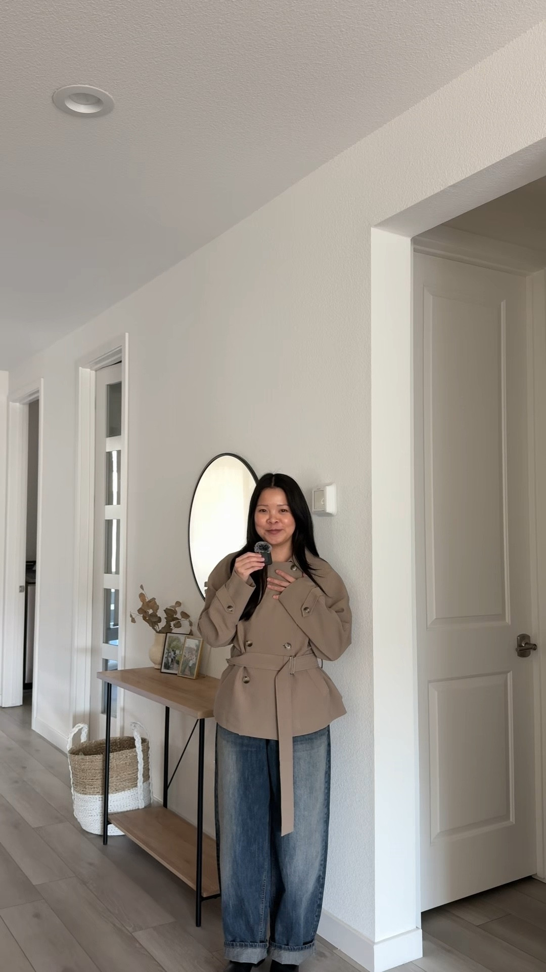 #ad / got to pick out a few pieces from @OAK + FORT ! 
Size XXS in trench coat
Size S in tank
Size XS in jeans


#LTKPetite #LTKSeasonal #LTKootd