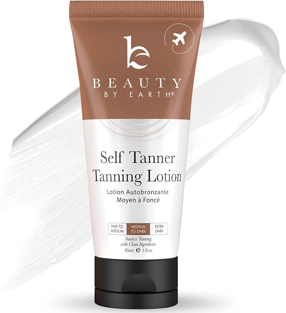 Tanning Lotion Self Tanner - With Natural & Organic Ingredients, Travel Size Self Tanning Lotion,... | Amazon (US)
