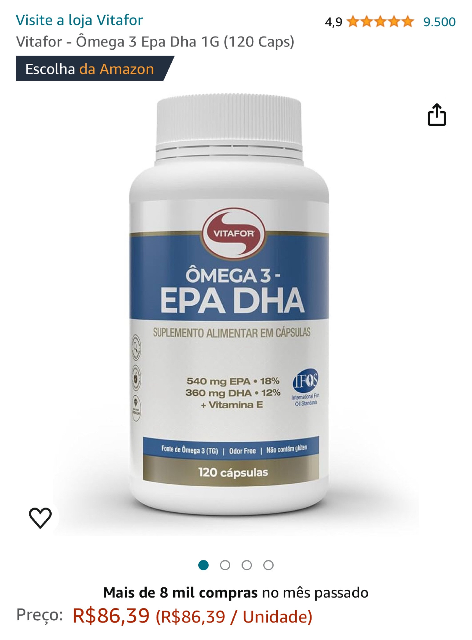 Vitafor - Ômega 3 Epa Dha 1G (120 Caps)


#LTKbrasil
