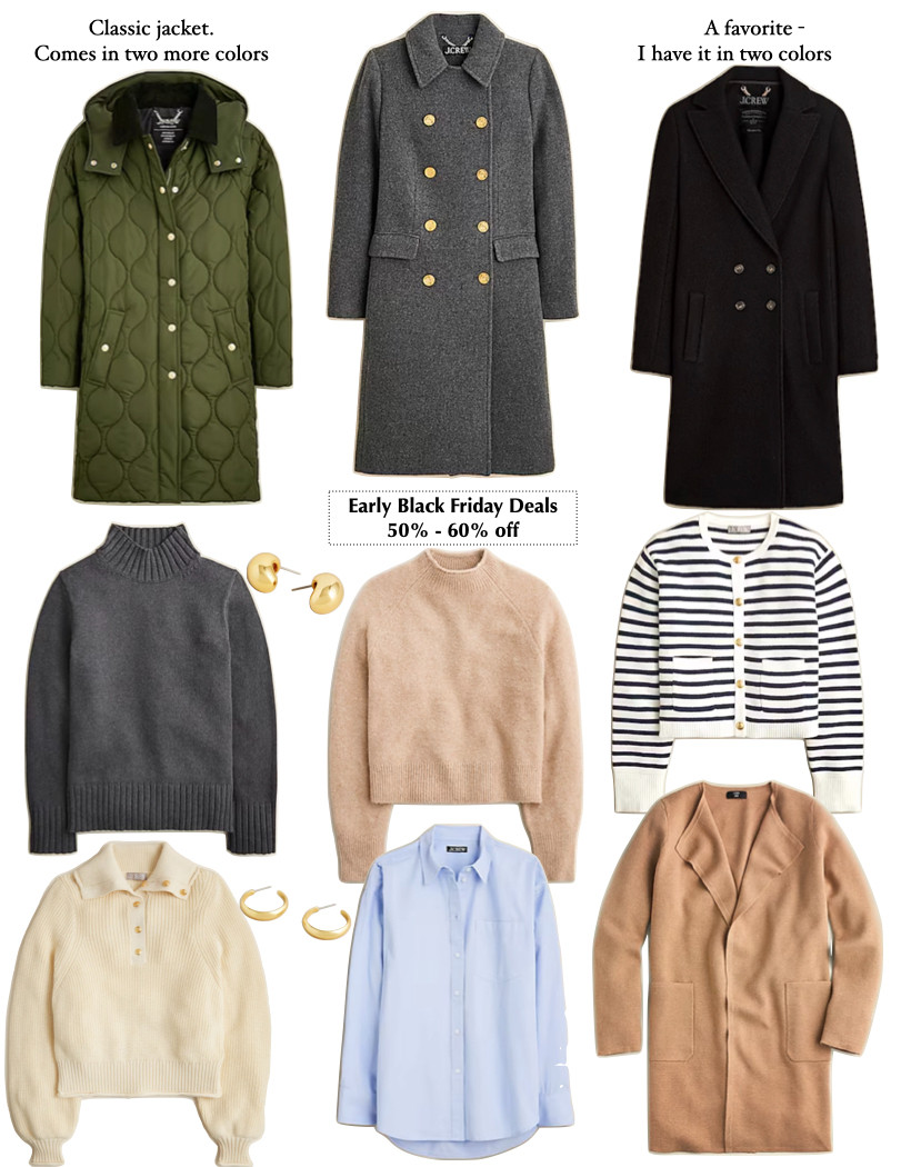 Wardrobe staples and are all are 50% - 60% off!!!  Such a great deal! 
Almost all pieces come in more colors.  
In love with these pieces (I own 4 on the list and added the button sweater to my cart) 

 #LTKCyberWeek #LTKSaleAlert #LTKStyleTip