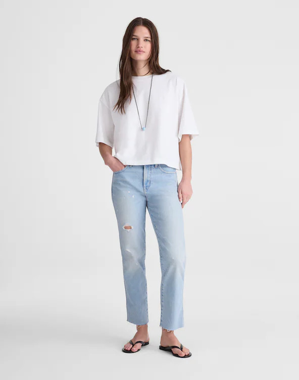 The Longline Straight Crop Jean | Madewell