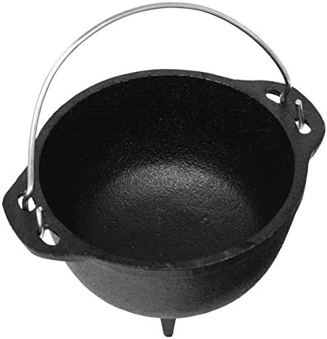Backcountry Iron 4.75" Medium Cast Iron Cauldron (Preseasoned, Supplies for Wicca and Witchcraft, fo | Amazon (US)