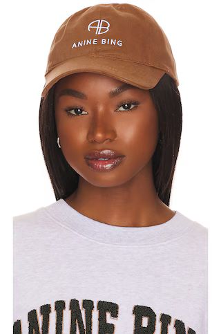 ANINE BING Jeremy Baseball Cap in Dark Camel from Revolve.com | Revolve Clothing (Global)