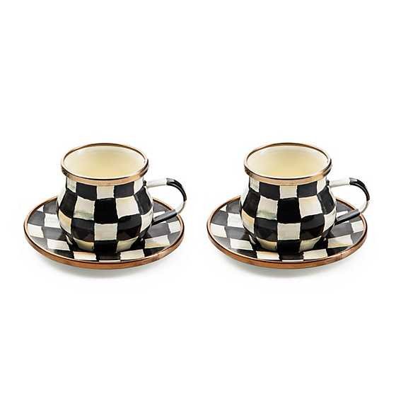 Courtly Check Espresso Cup & Saucer Set | MacKenzie-Childs