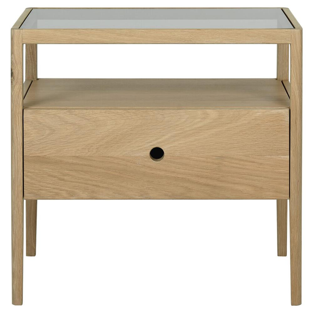 Ethnicraft Spindle Oak Nightstand | Kathy Kuo Home
