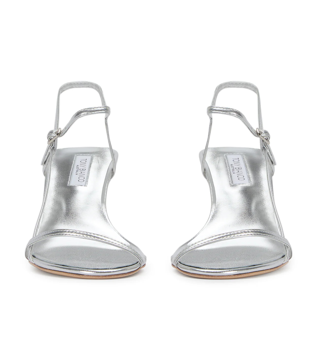 Caprice Silver Nappa Metallic Heels | Tony Bianco US