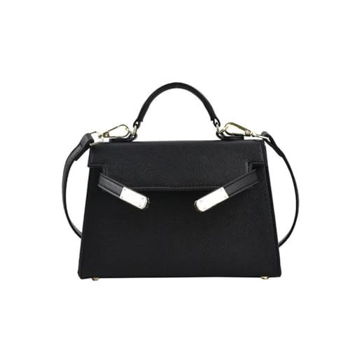 Crossbody Bags For Women PU Leather Trendy Shoulder Bag with Adjustable Strap Cross Body Bag Women's Handbags Purse (Black) | Amazon (US)