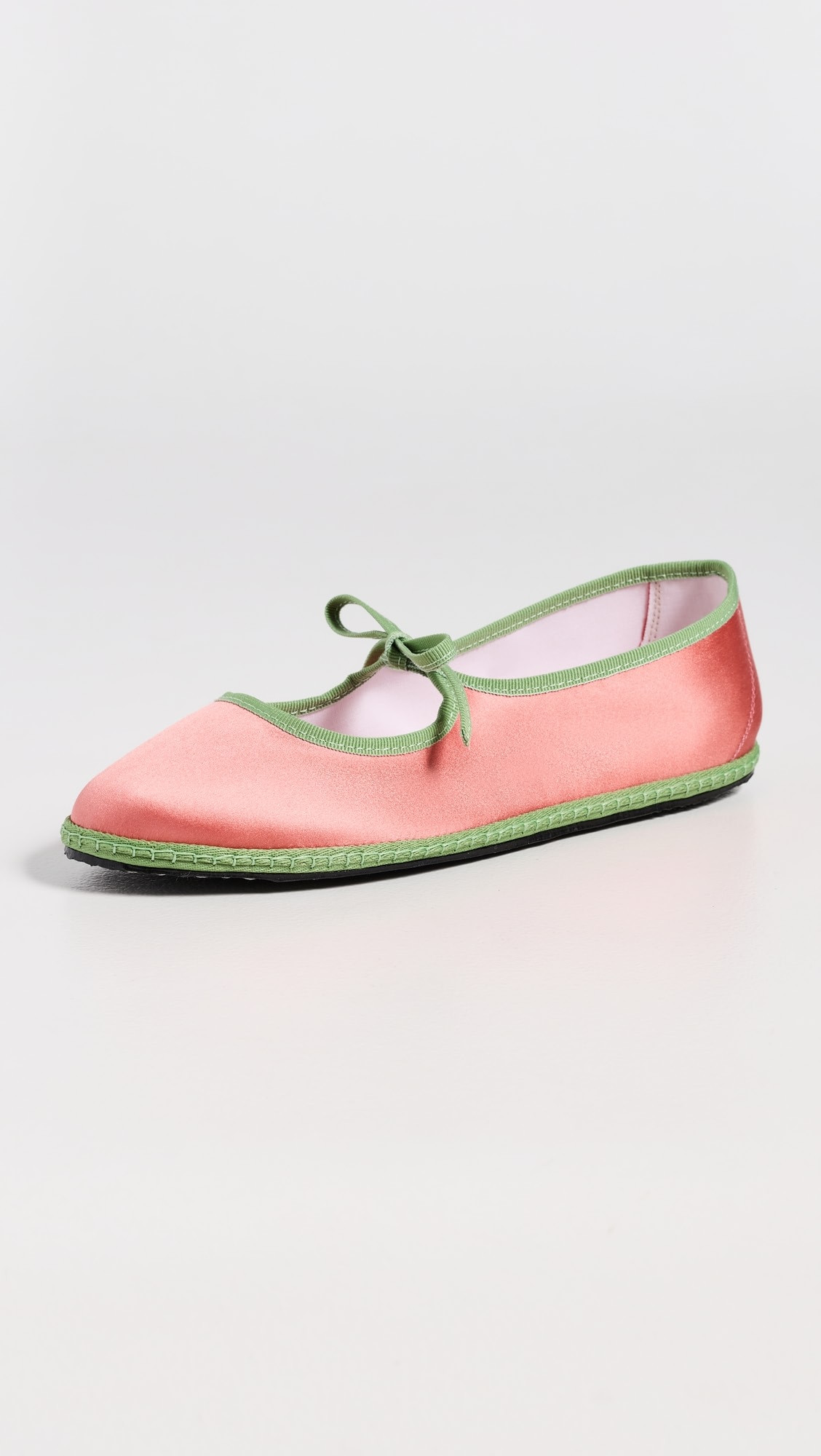Brigitte Silk Mary Jane Flats | Shopbop