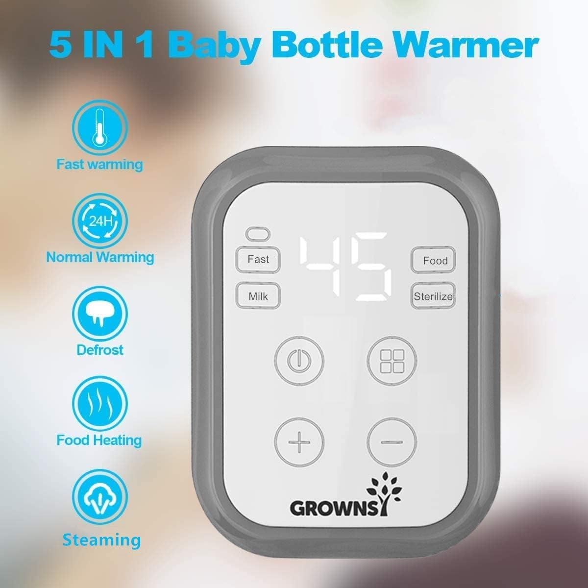 Bottle Warmer,5-in-1Fast Baby Food Heater&Defrost BPA-Free Warmer with Timer LCD Display Accurate Te | Amazon (US)