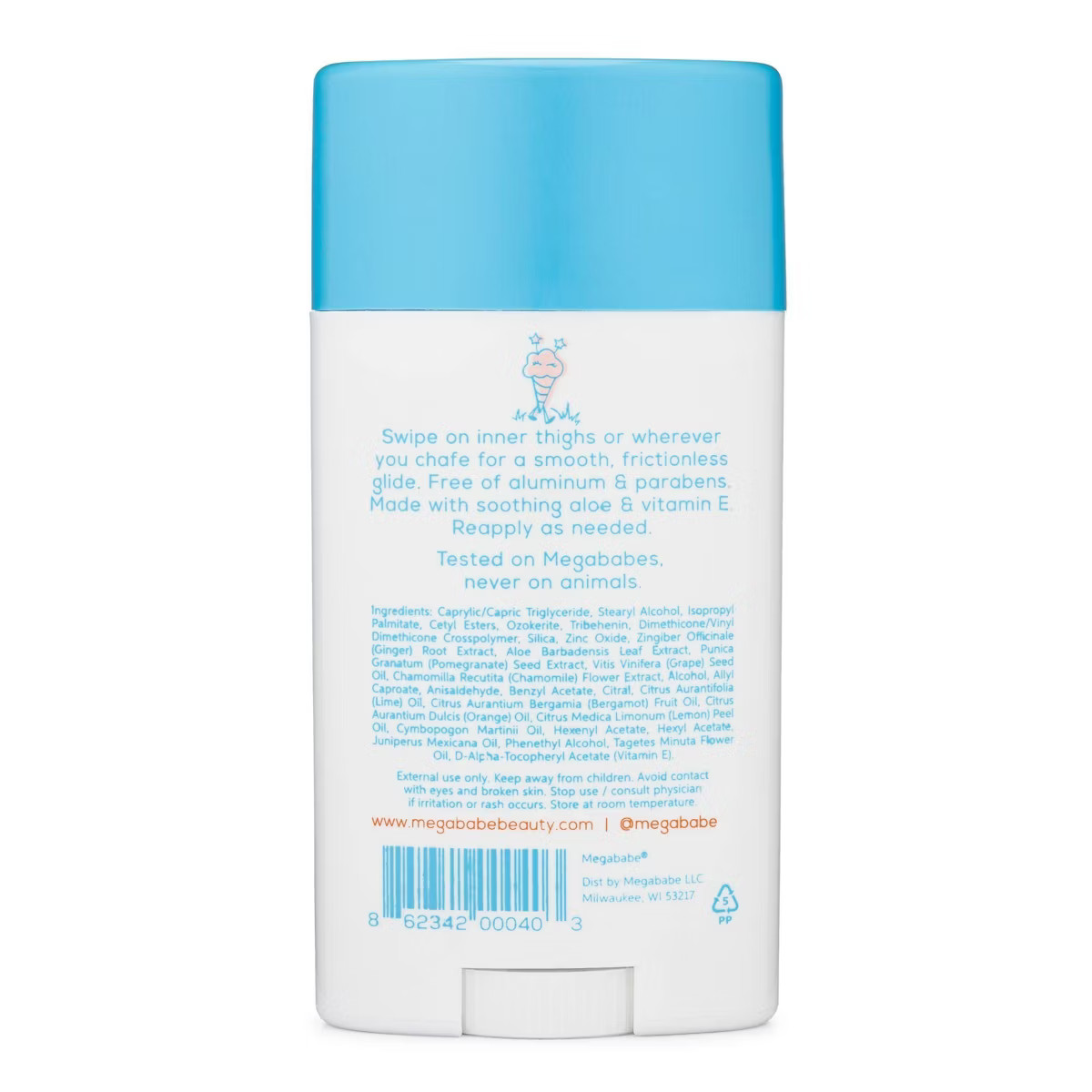 Megababe Thigh Rescue Lotion Anti-Chafe Stick - 2.12oz | Target