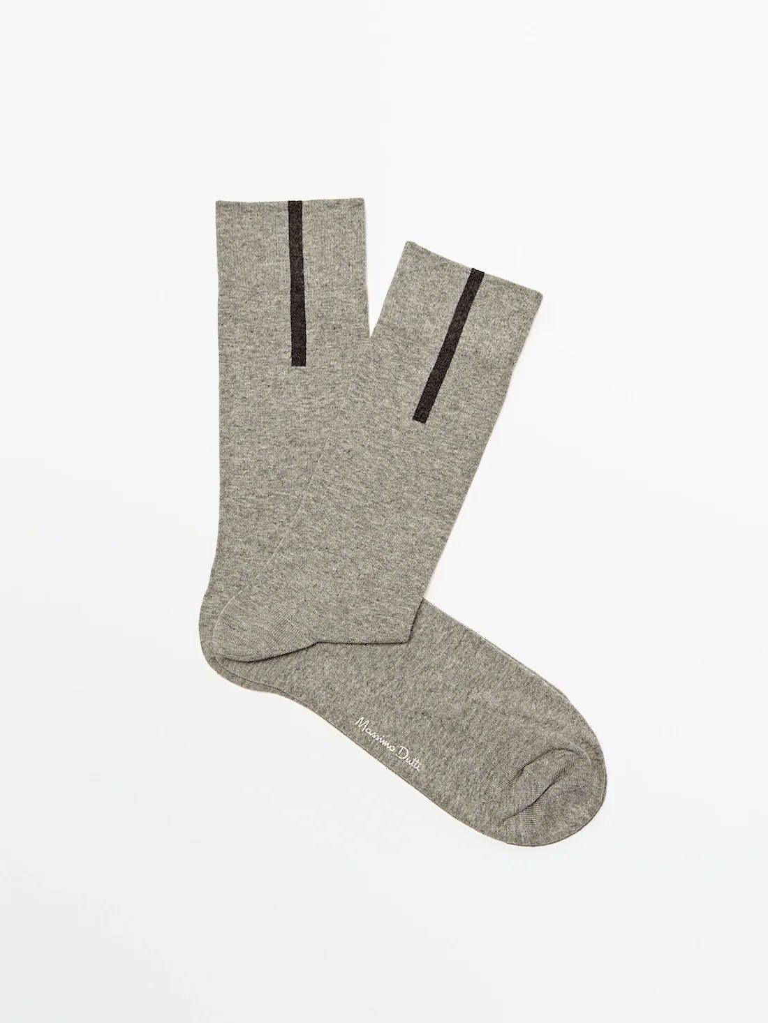 Long socks with contrast stripe | Massimo Dutti (US)