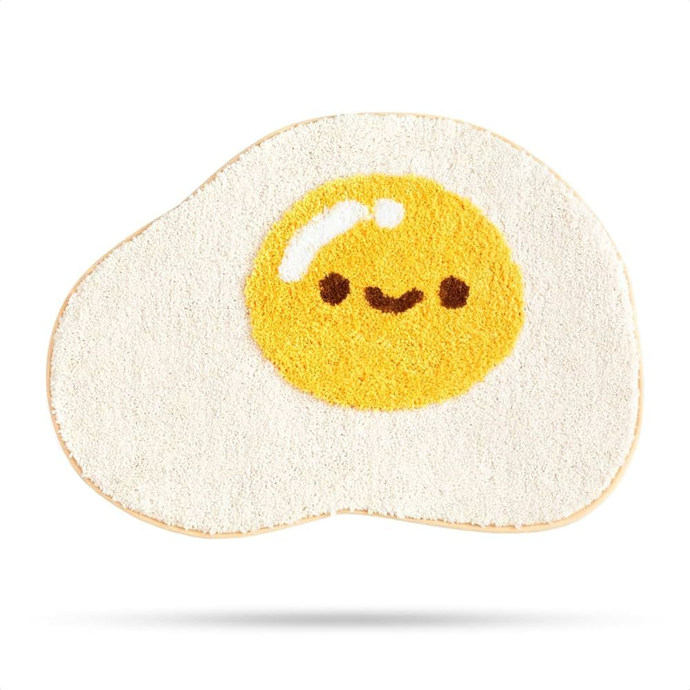 Molesun Egg Bath Mats, Soft and Absorbent Microfiber Bath Rugs, Non-Slip Shaggy Shower Carpet, Ma... | Amazon (US)