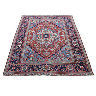 Jisele One-of-a-Kind 4'9" X 5'9" 1910s Wool Area Rug Red | Wayfair North America