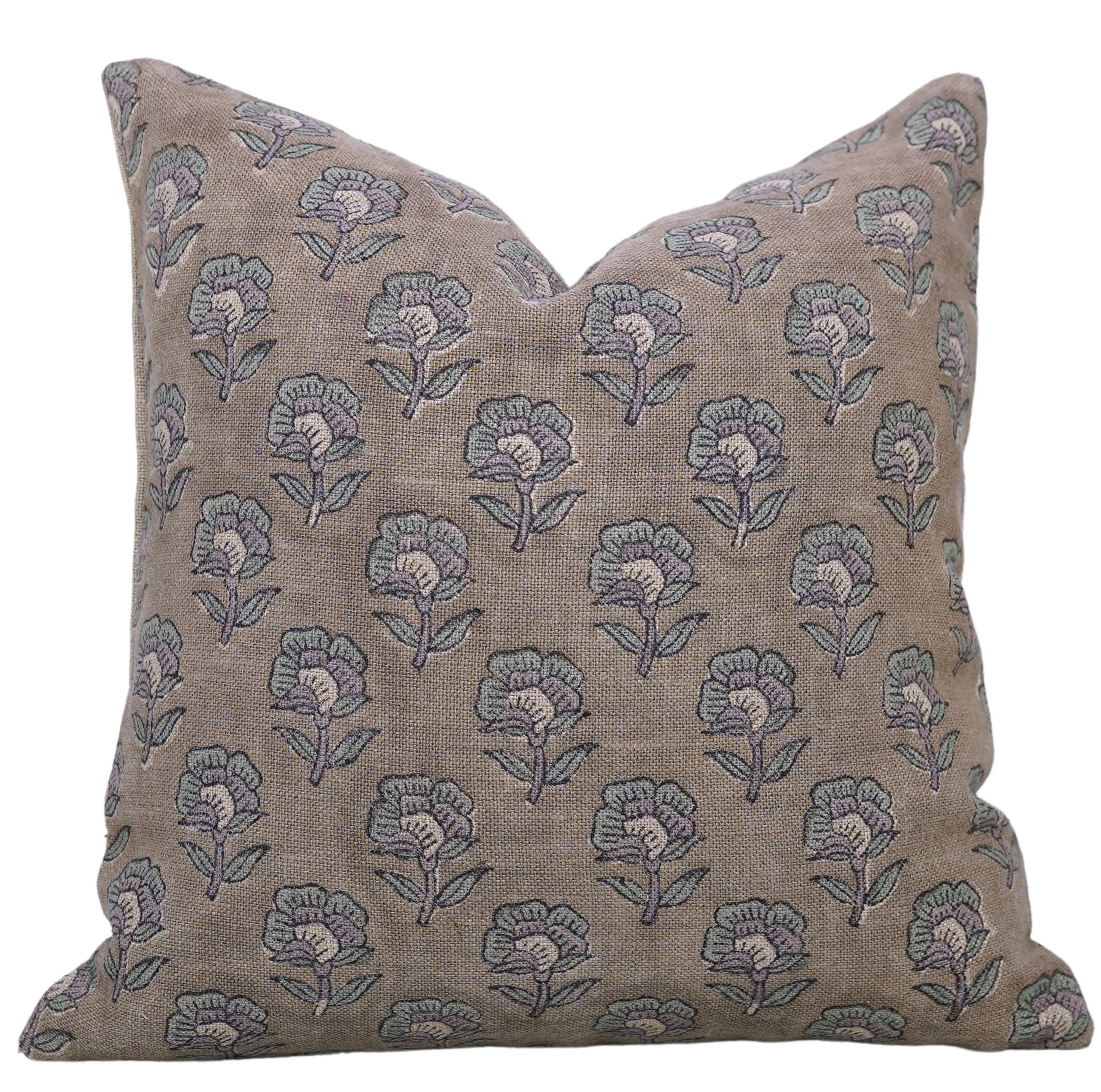 Fabdivine Floral Linen Pillow Covers – Decorative Neutral Accent Throw Pillows for Couch, Livin... | Wayfair North America
