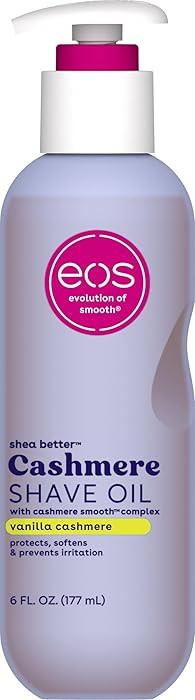 eos Cashmere Shave Oil \u2013 Vanilla Cashmere, Moisturizing Shave Oil with Shea Butter & Glyceri... | Amazon (US)