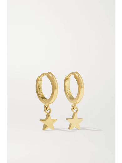 Jennifer Meyer - Mini Star 18-karat Gold Hoop Earrings | NET-A-PORTER (US)