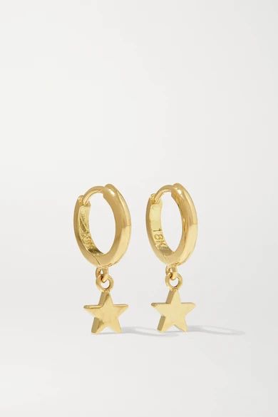 Jennifer Meyer - Mini Star 18-karat Gold Hoop Earrings | NET-A-PORTER (US)
